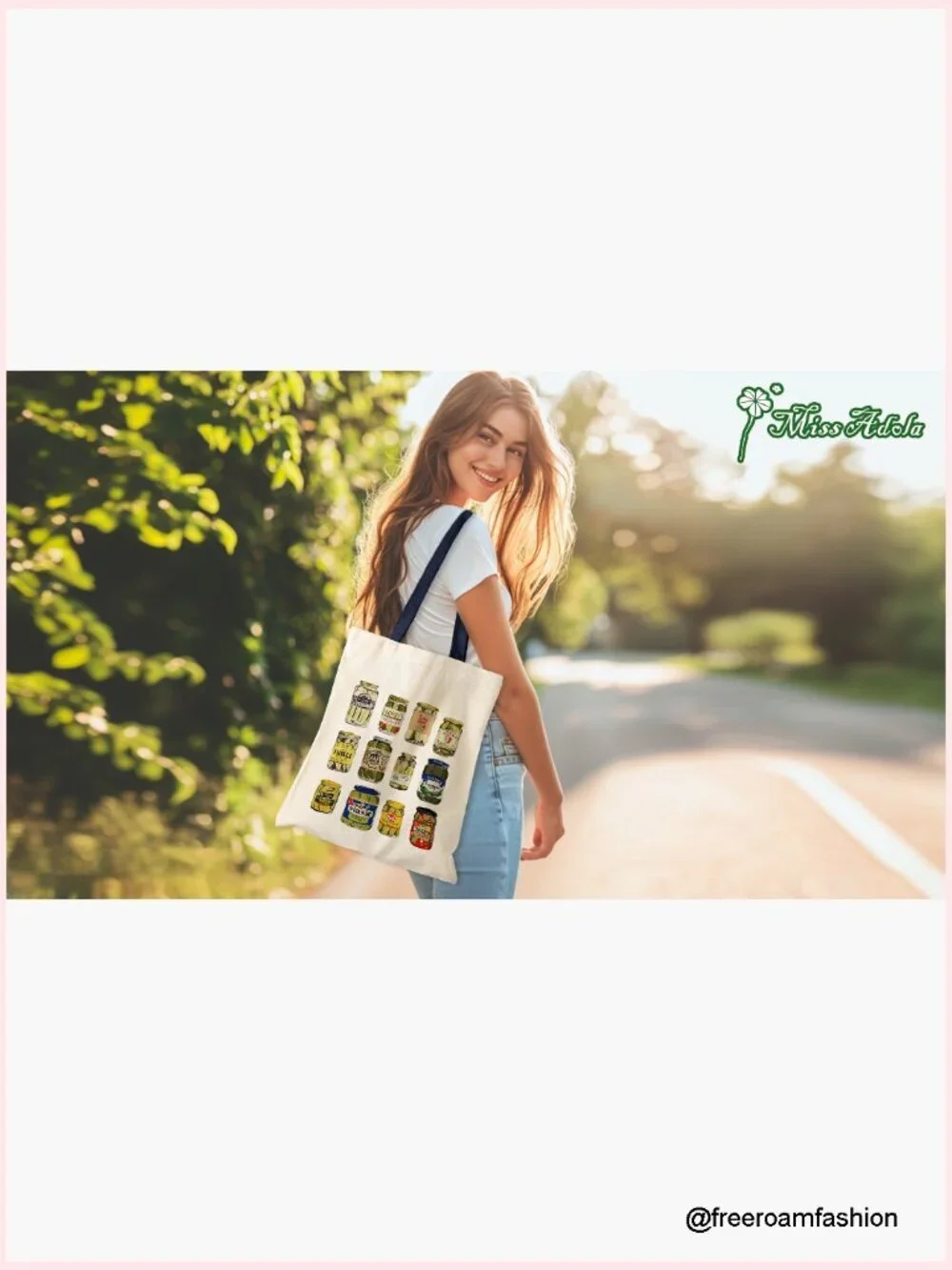 Canvas Tote Bag with Zippered Pocket, Lightweight Cotton, 15x13 Inches